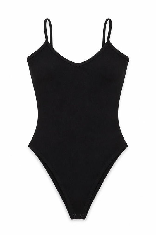 Womens UK Size S Primark Black Bodysuit One-Piece