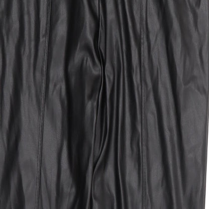 Primark Womens Black  Polyester Trousers  Size XS L28 in Regular