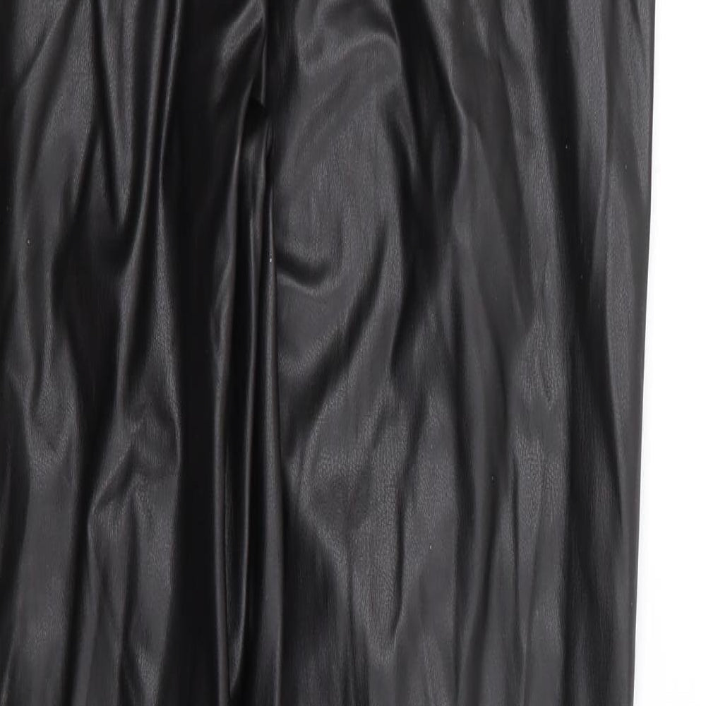 Primark Womens Black  Polyester Trousers  Size XS L28 in Regular