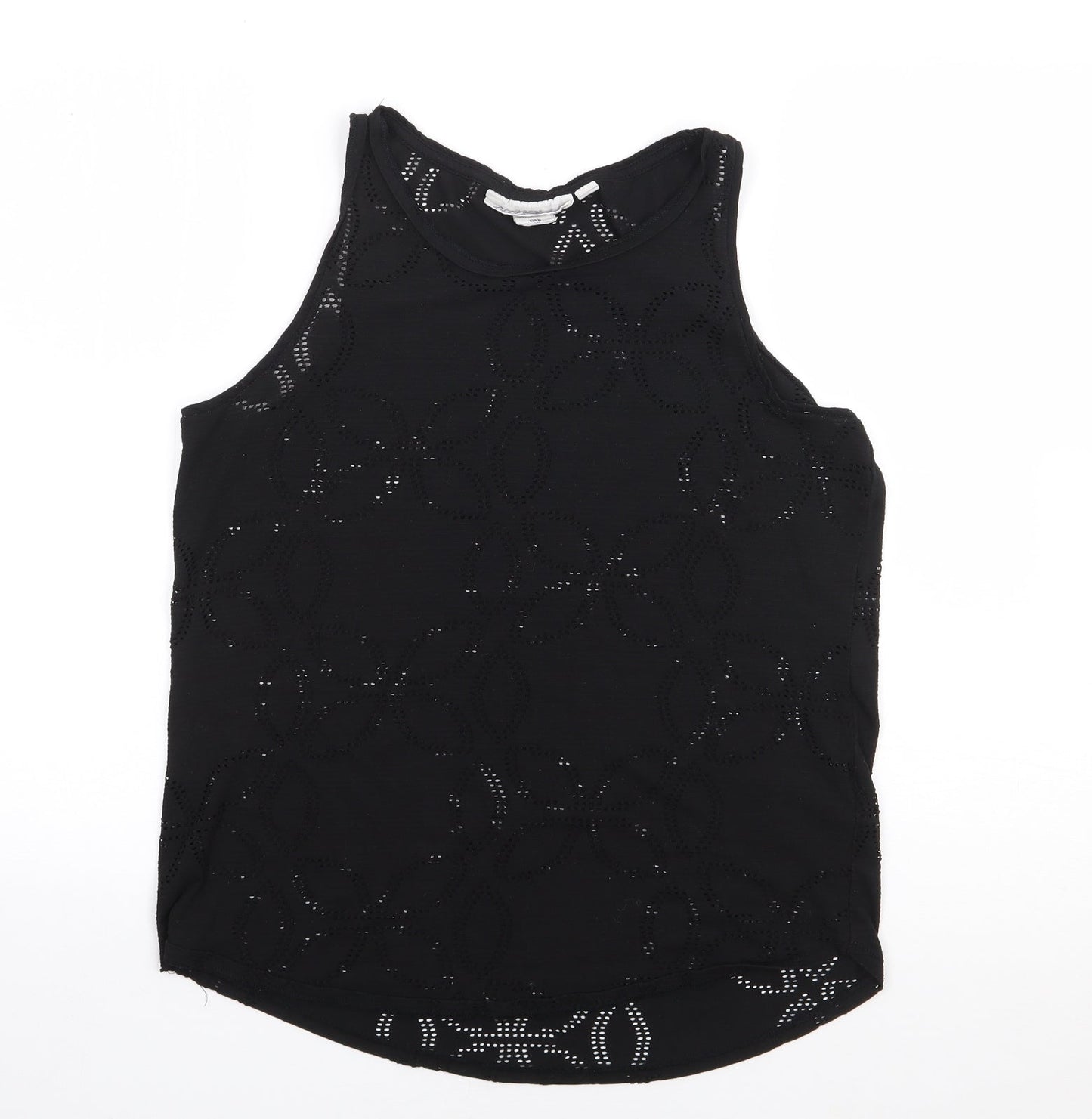 Womens UK Size M H&M Black Jersey Tank