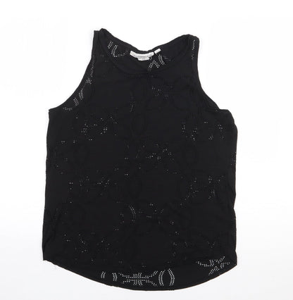 Womens UK Size M H&M Black Jersey Tank