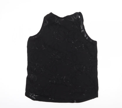 Womens UK Size M H&M Black Jersey Tank