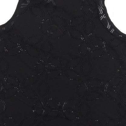 Womens UK Size M H&M Black Jersey Tank