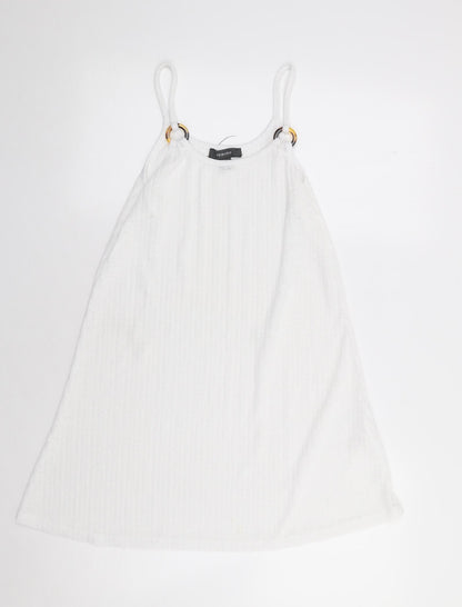 Primark Womens Ivory  Polyester Camisole Tank Size S Round Neck - Ribbed