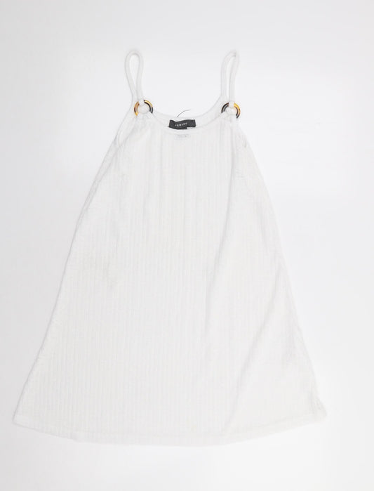 Primark Womens Ivory  Polyester Camisole Tank Size S Round Neck - Ribbed