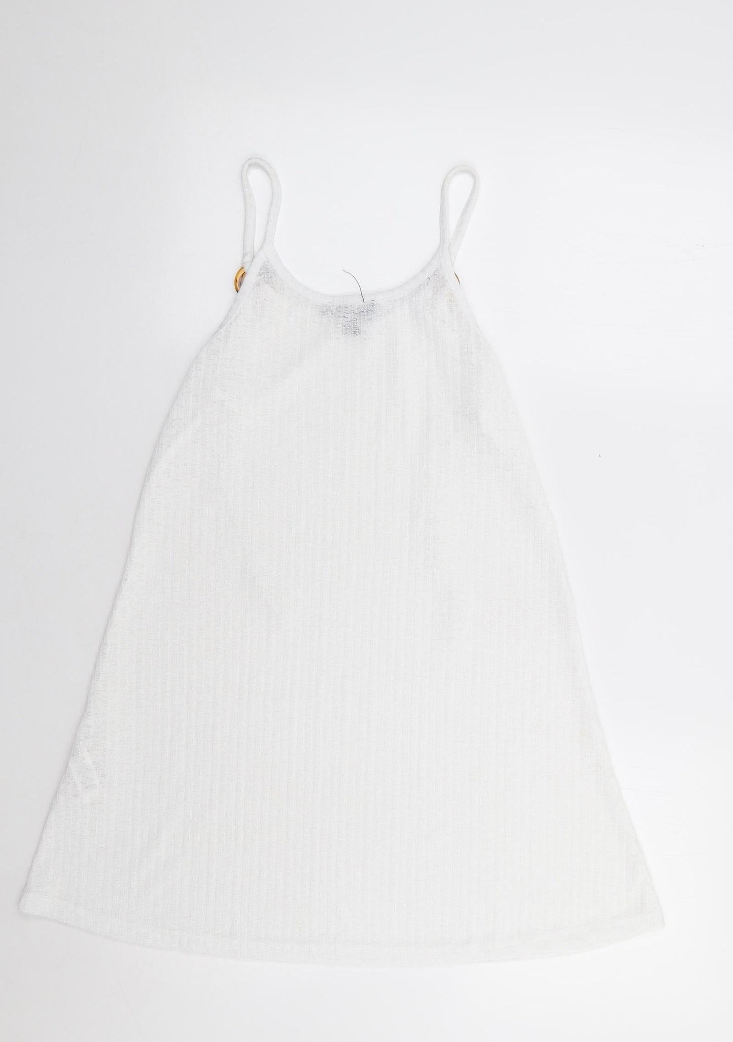 Primark Womens Ivory  Polyester Camisole Tank Size S Round Neck - Ribbed