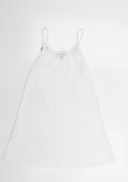 Primark Womens Ivory  Polyester Camisole Tank Size S Round Neck - Ribbed