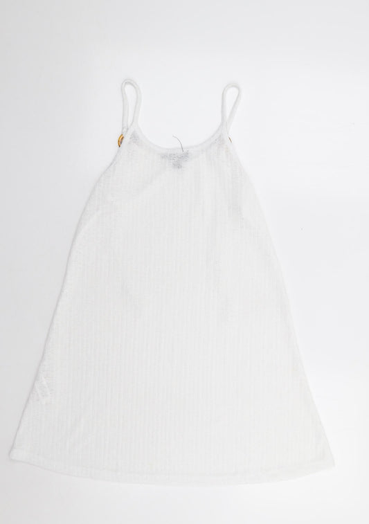 Primark Womens Ivory  Polyester Camisole Tank Size S Round Neck - Ribbed