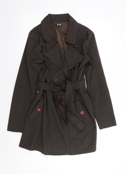 VOV Womens Brown   Jacket Coat Size M  Button