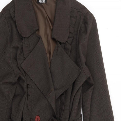 VOV Womens Brown   Jacket Coat Size M  Button