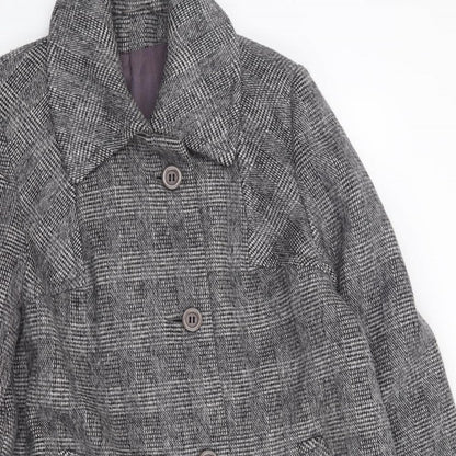 La Petite Womens Grey   Jacket Blazer Size S  Button