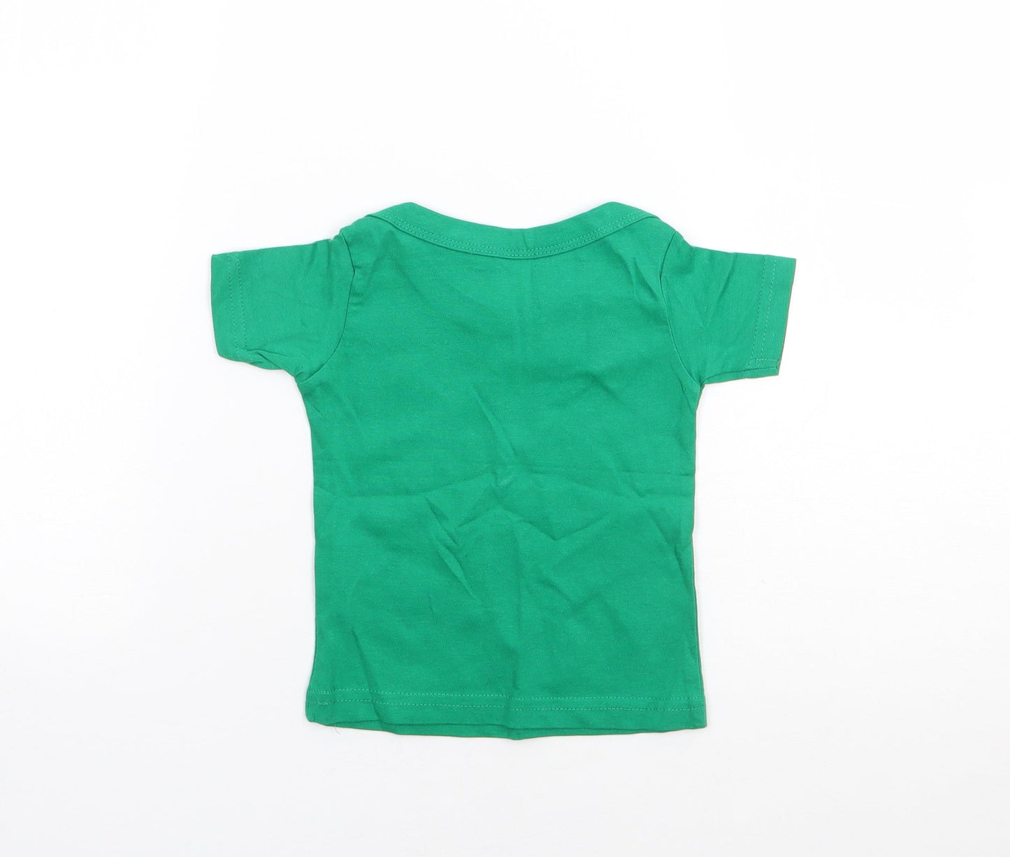 O'Neills Boys Green  100% Cotton Jersey T-Shirt Size 12-18 Months Crew Neck Pullover - Ireland