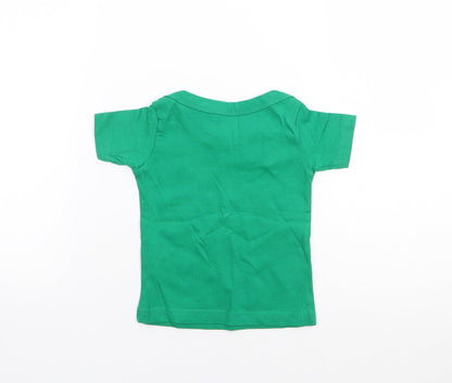 O'Neills Boys Green  100% Cotton Jersey T-Shirt Size 12-18 Months Crew Neck Pullover - Ireland
