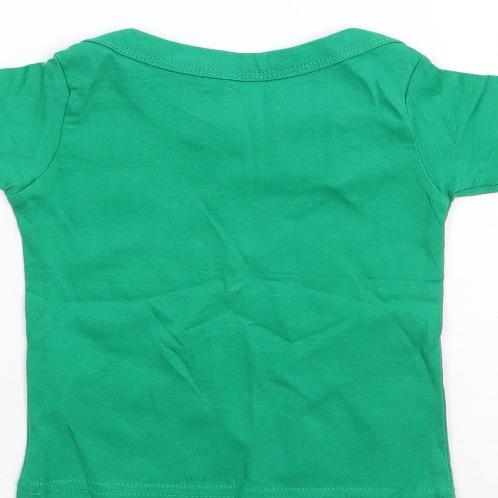 O'Neills Boys Green  100% Cotton Jersey T-Shirt Size 12-18 Months Crew Neck Pullover - Ireland