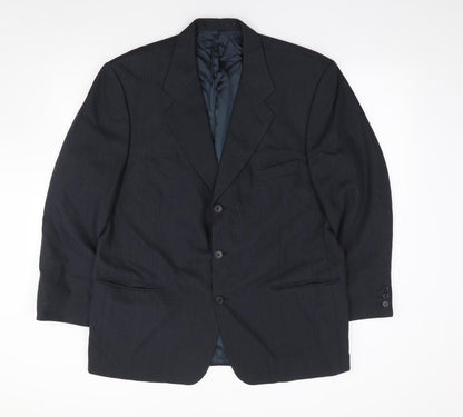 Mens UK Size 44 Preworn Regular Blue Suit Jacket