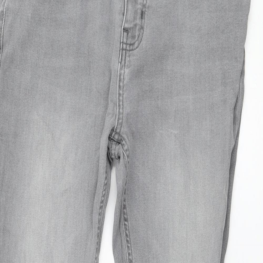Bucks Couture Womens Grey  Cotton Skinny Jeans Size 34 in L27 in Regular Zip