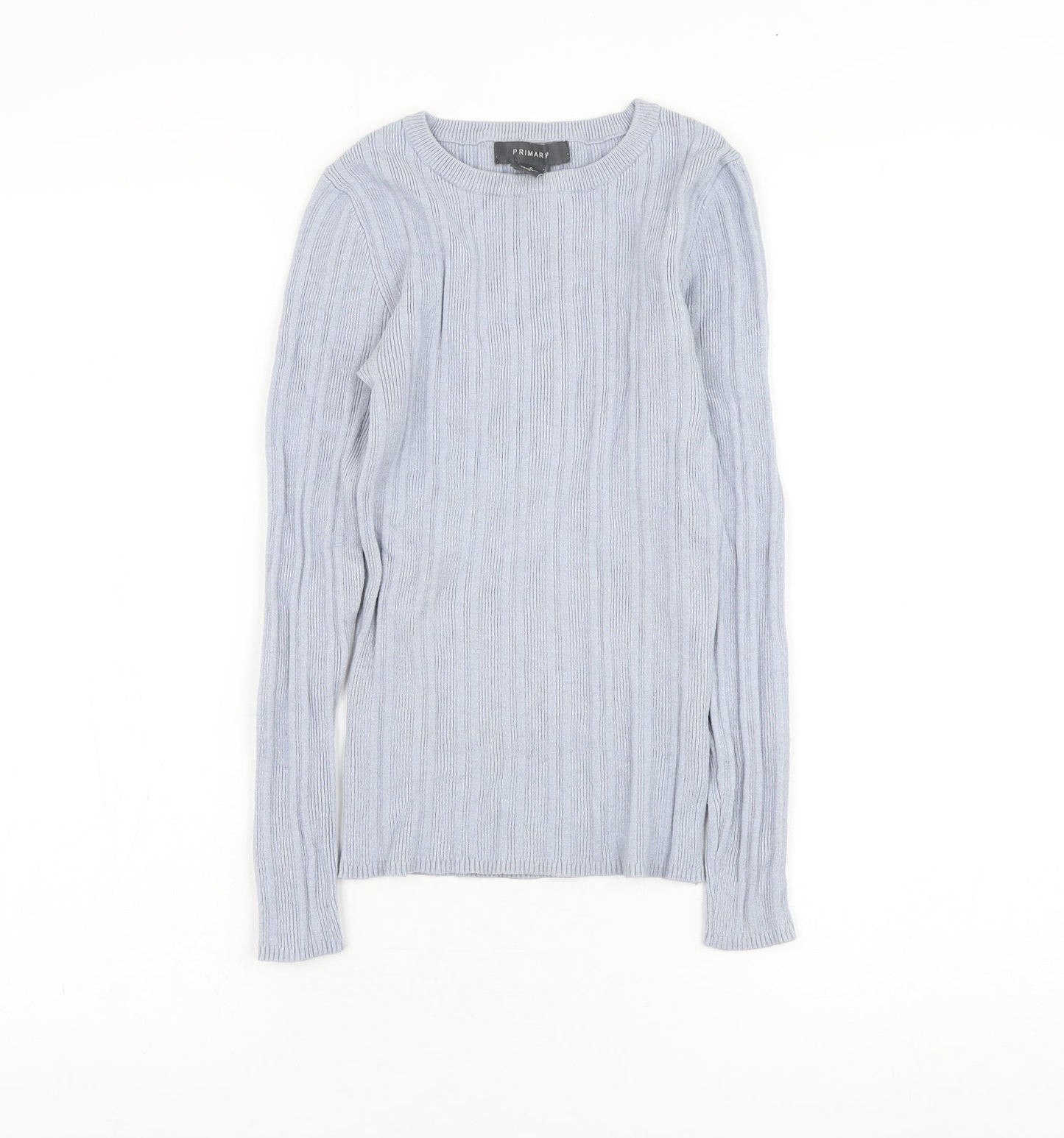 Primark Womens Blue Round Neck  Viscose Pullover Jumper Size 10