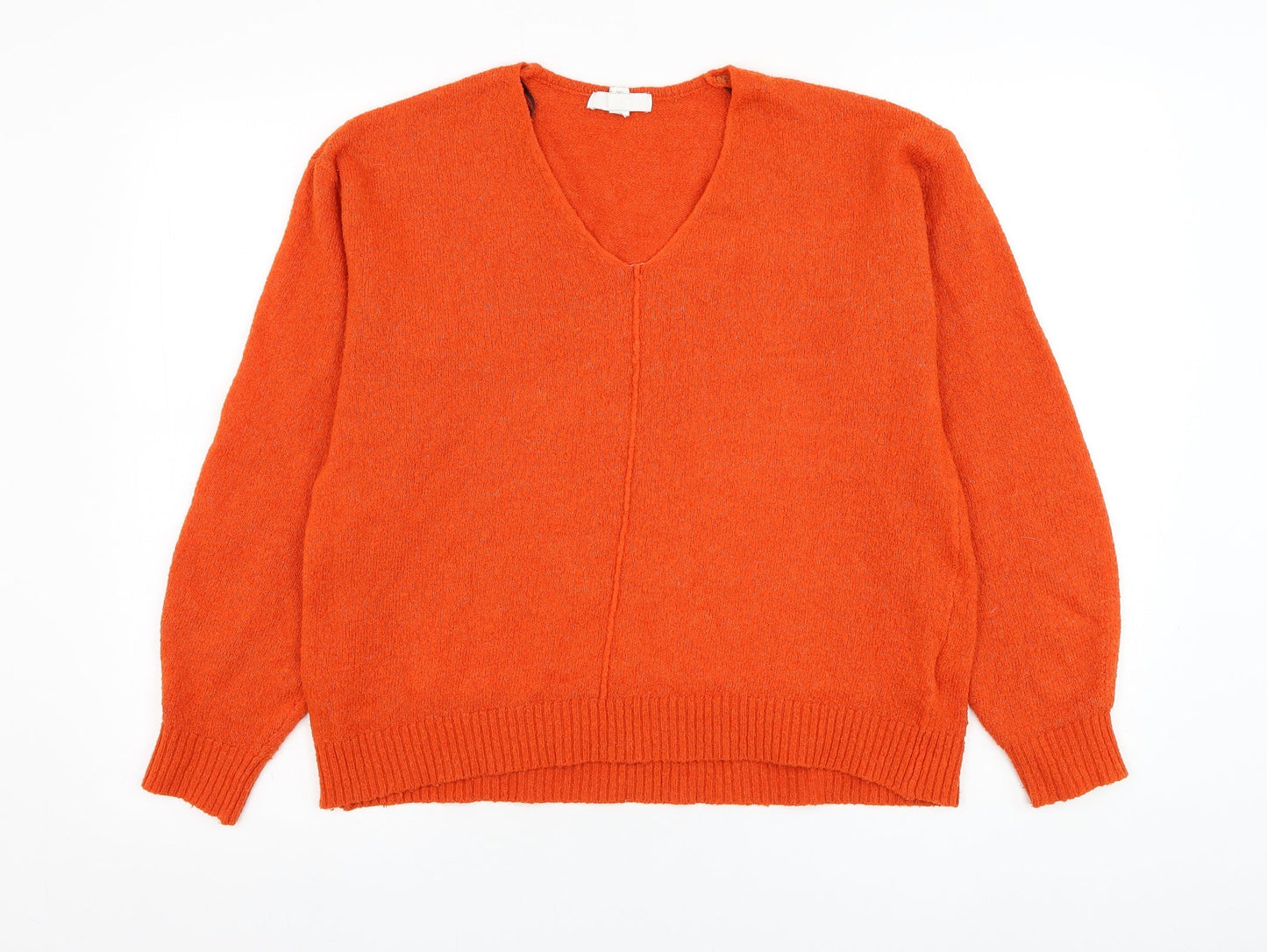 Womens UK Size S H&M Orange Pullover Jumper