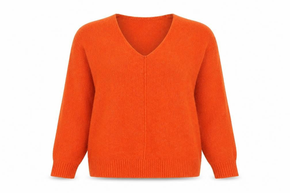 Womens UK Size S H&M Orange Pullover Jumper