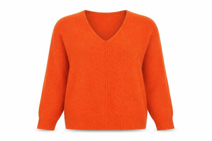 Womens UK Size S H&M Orange Pullover Jumper