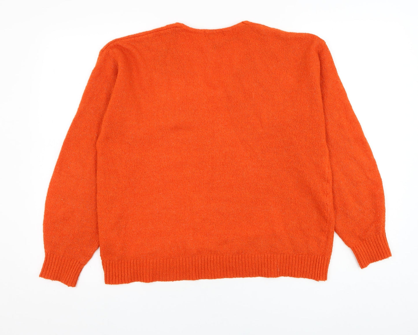 Womens UK Size S H&M Orange Pullover Jumper