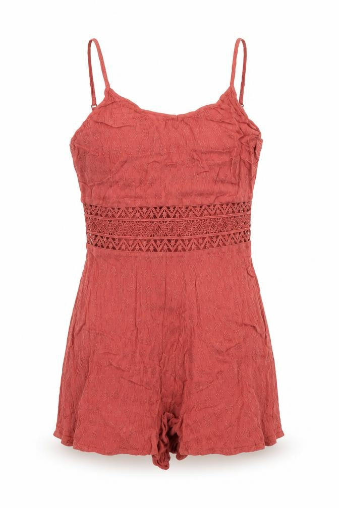 Womens UK Size 6 Primark One-Piece Red Playsuit