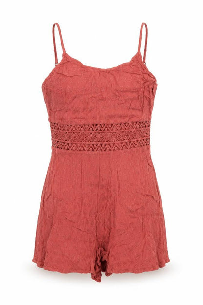 Womens UK Size 6 Primark One-Piece Red Playsuit