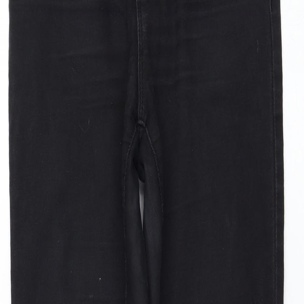 Primark Womens Black  Cotton Skinny Jeans Size 10 L30 in Regular Zip