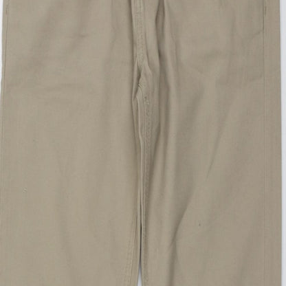 Denim.Co Womens Beige  Cotton Straight Jeans Size 30 L29 in Regular