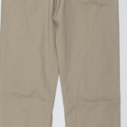 Denim.Co Womens Beige  Cotton Straight Jeans Size 30 L29 in Regular