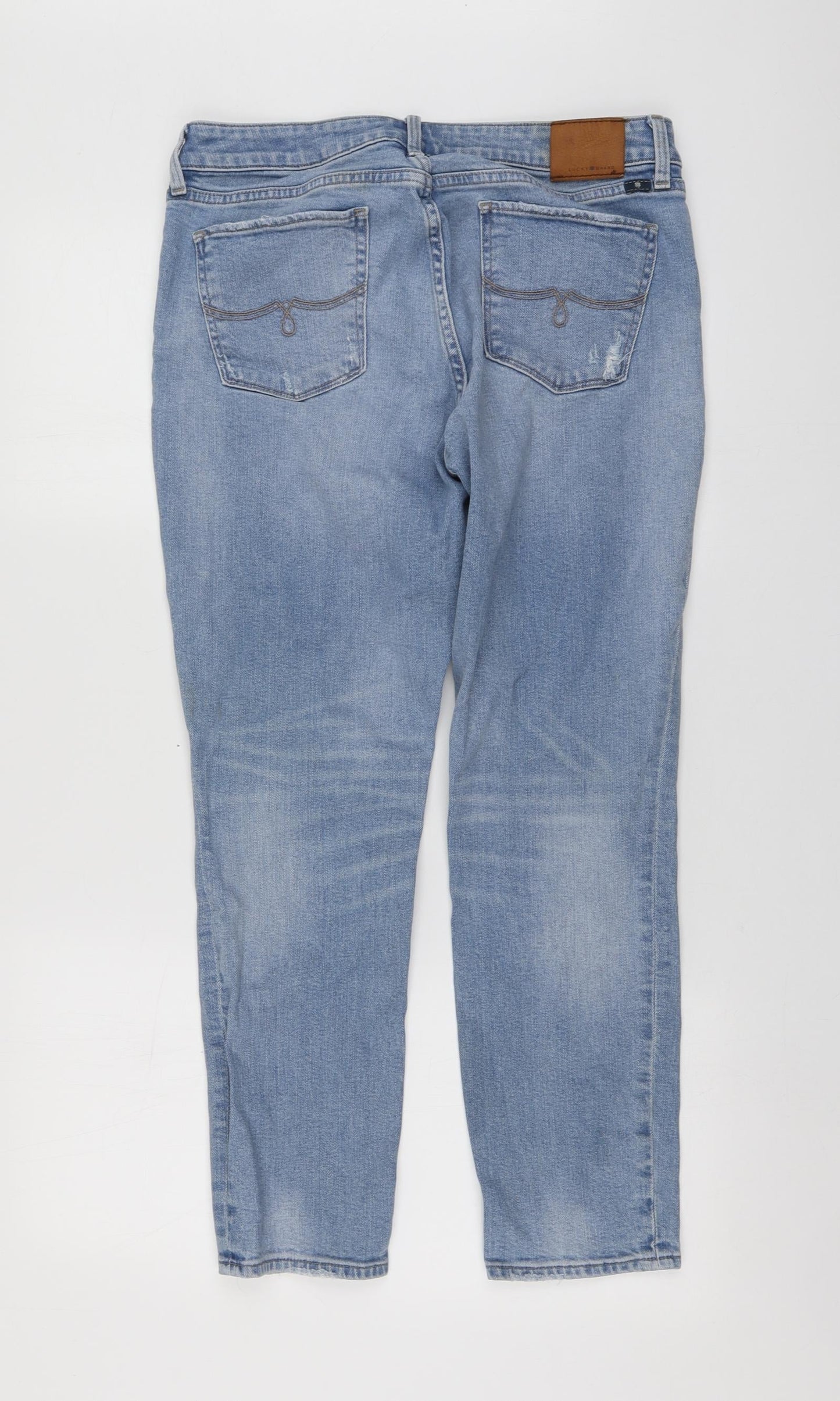 Lucky Brand Womens Blue  Cotton Capri Jeans Size 10 L26 in Regular