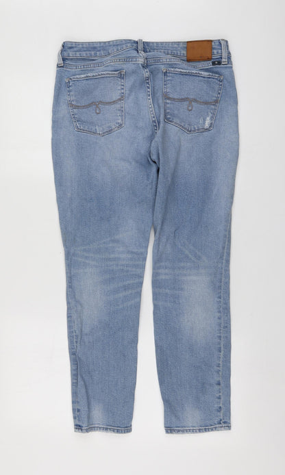 Lucky Brand Womens Blue  Cotton Capri Jeans Size 10 L26 in Regular