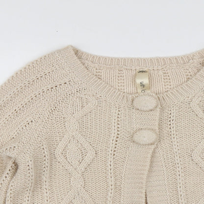 Womens UK Size 12 Evie Beige Cardigan Jumper