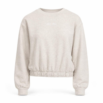 New Look Womens Beige  Polyester Pullover Sweatshirt Size 8