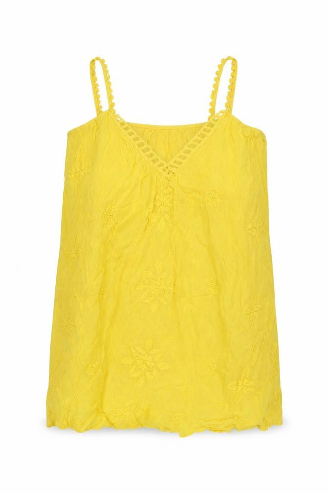 Womens UK Size L Zara Yellow Basic Blouse