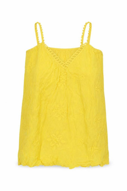 Womens UK Size L Zara Yellow Basic Blouse