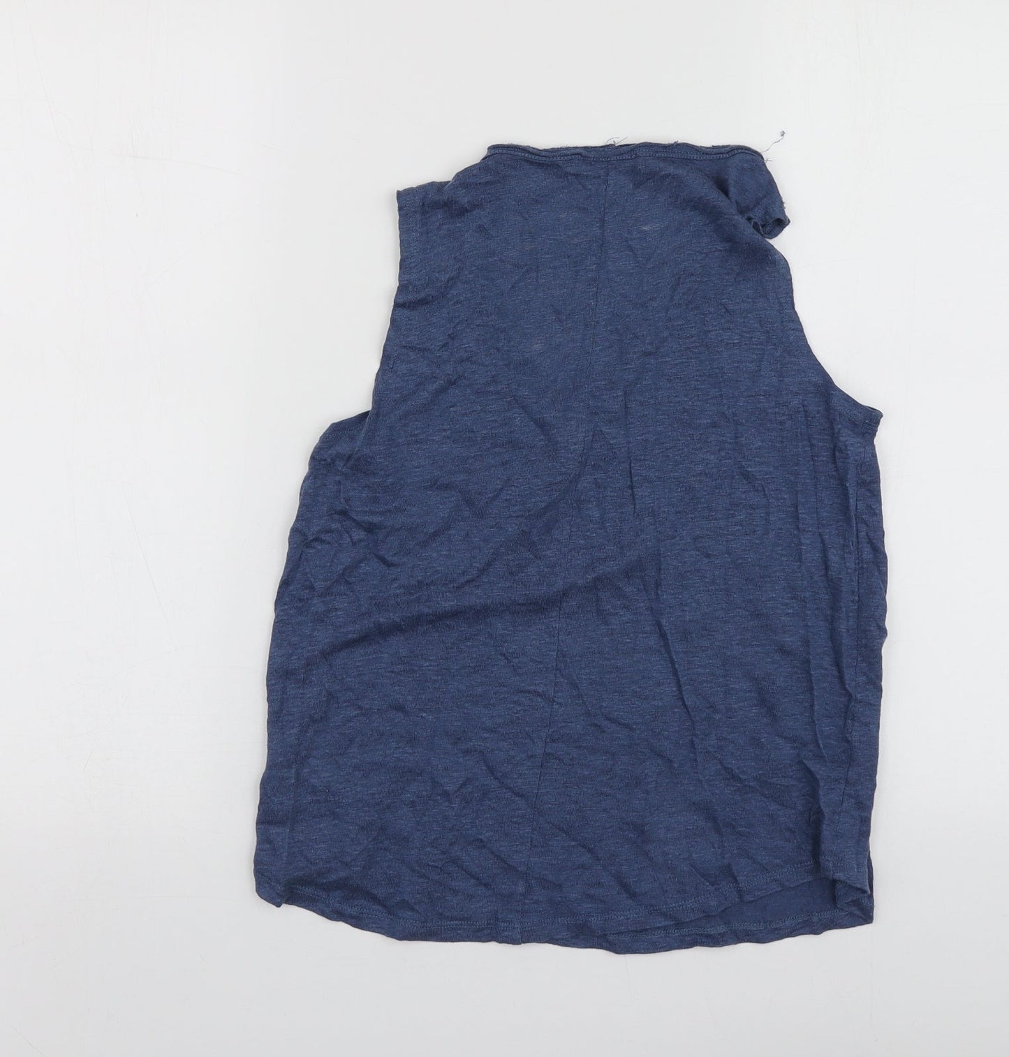 Womens UK Size S Zara Blue Basic T-Shirt