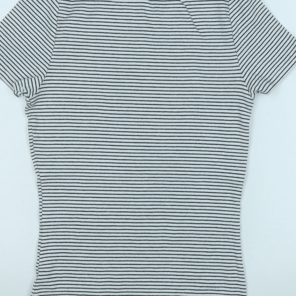 Womens UK Size 12 Marks and Spencer White Basic T-Shirt