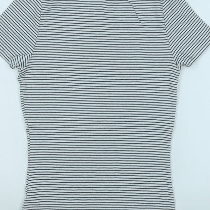 Womens UK Size 12 Marks and Spencer White Basic T-Shirt