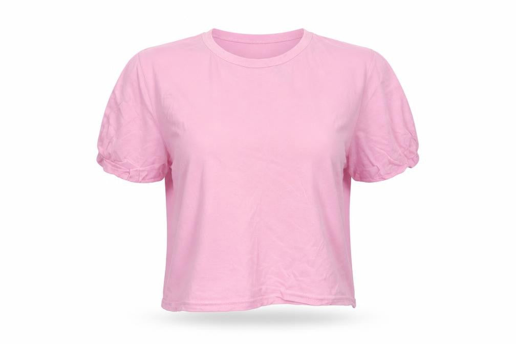Womens UK Size 8 PRETTYLITTLETHING Pink Basic T-Shirt