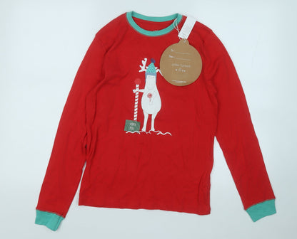Womens UK Size S Dunnes Stores Red Basic T-Shirt
