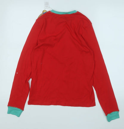 Womens UK Size S Dunnes Stores Red Basic T-Shirt