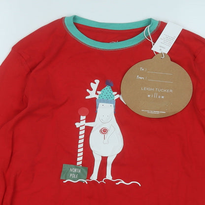 Womens UK Size S Dunnes Stores Red Basic T-Shirt