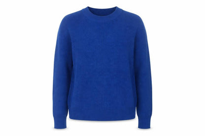 TIFFOSI Womens Blue Round Neck  Acrylic Pullover Jumper Size XS