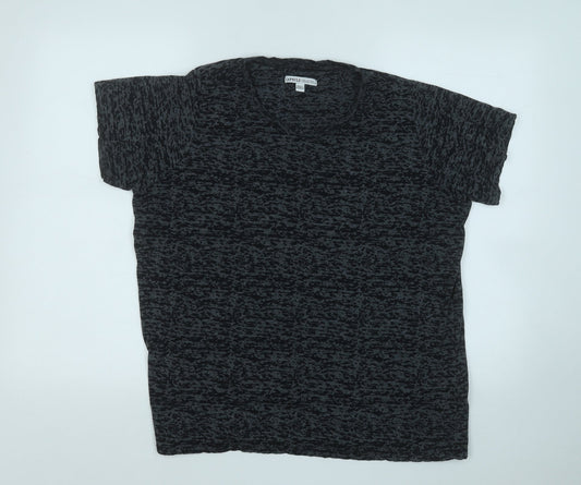 Capsule Womens Grey  Polyester Basic T-Shirt Size 18 Round Neck