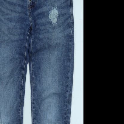 American Eagle Outfitters Mens Blue  Cotton Straight Jeans Size 29 in L32 in Regular