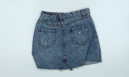 Very Girls Blue  Cotton A-Line Skirt Size 10 Years  Regular