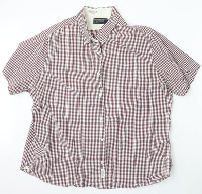 Mens UK Size 2XL Hammond & Co Multicoloured  Button-Up Short Sleeve Casual Shirt