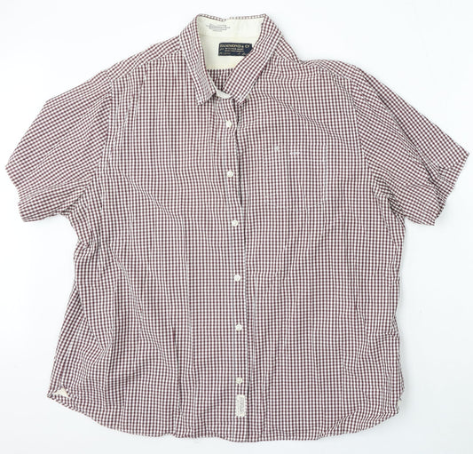 Mens UK Size 2XL Hammond & Co Multicoloured  Button-Up Short Sleeve Casual Shirt