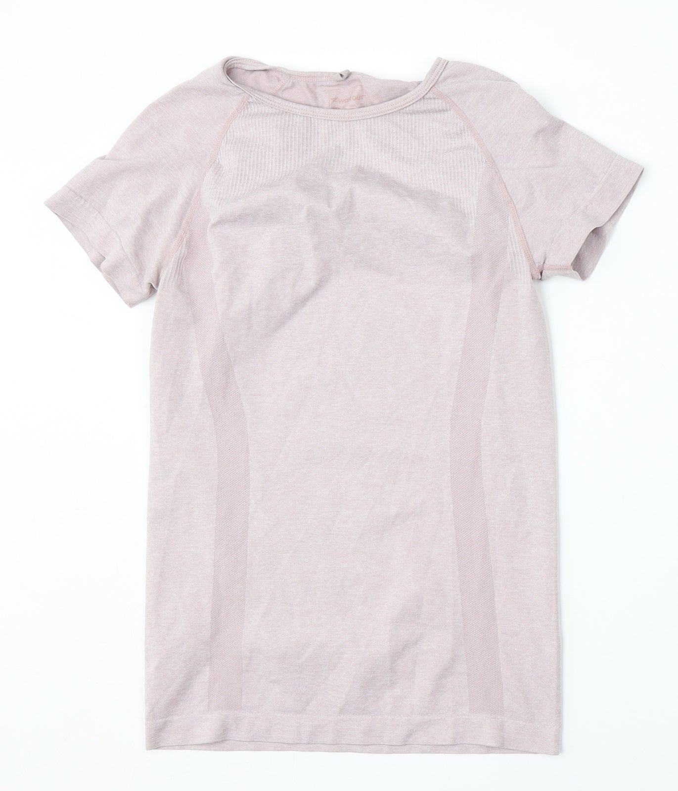 Womens UK Size 8 Workout Pink Basic T-Shirt